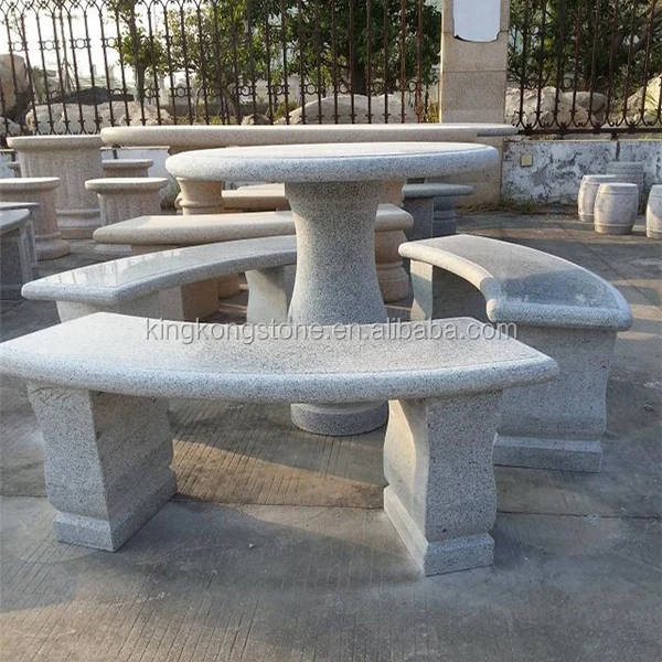 
Landscaping Stone Garden Set Granite Bench And Table 