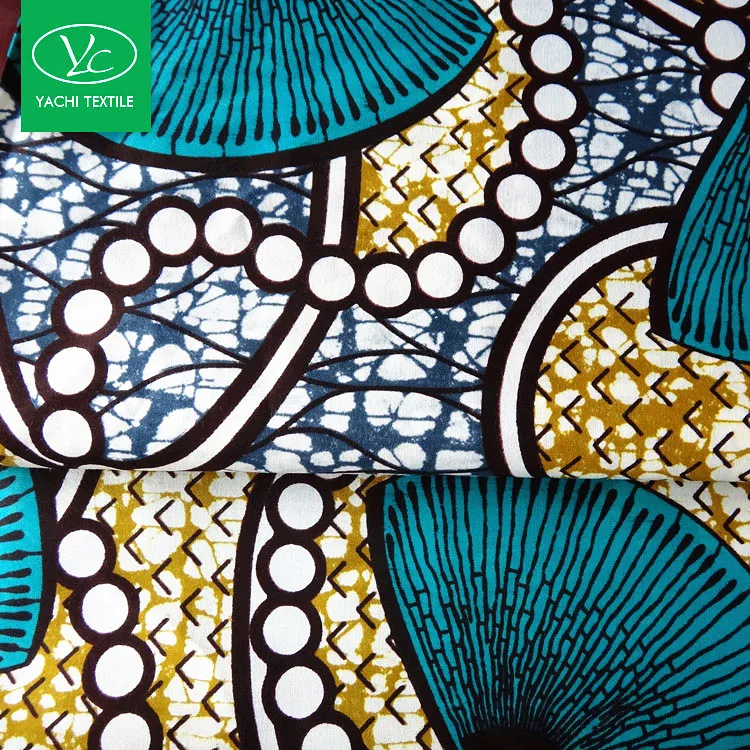 100% cotton african wax print fabric for clothes