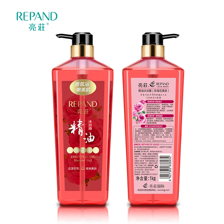 
1KG Rose Essential Oil Body Wash And Bath Gel OEM Support Custom Shower Gel With 4 Years Validity Period 