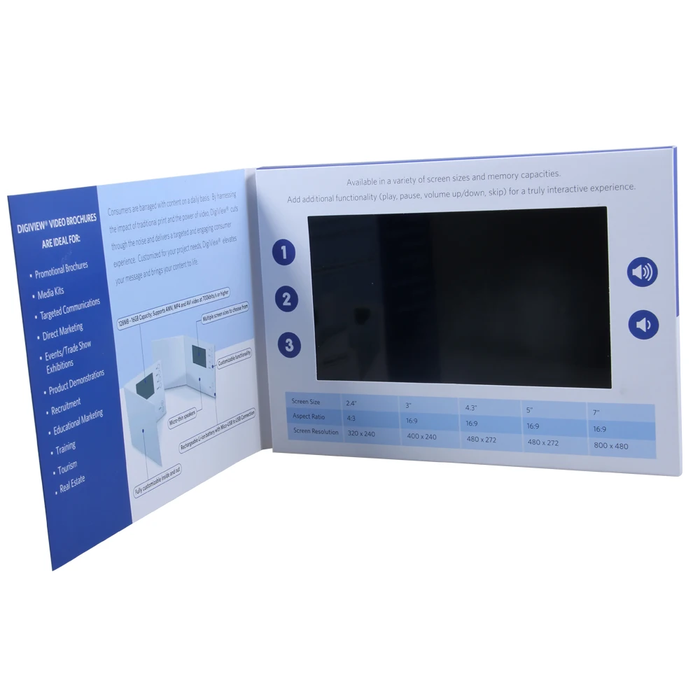 Promotion Gift Digital Player Wedding Birthday Party Invitation advertising Video Card