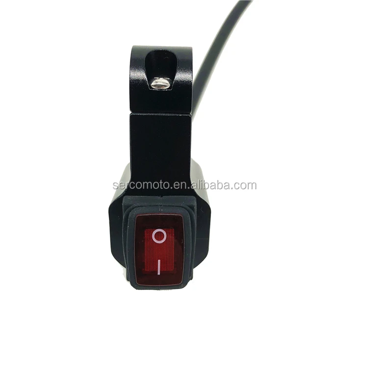 12V Motorcycle Handlebar Switch CNC Aluminum with Indicator Light for motorcycle led light
