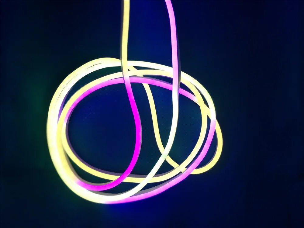 Neon Silicone Strip Dc12v 24V Led Neon Flex 6mm 8mm Rainbow Ring Love Style neon led light