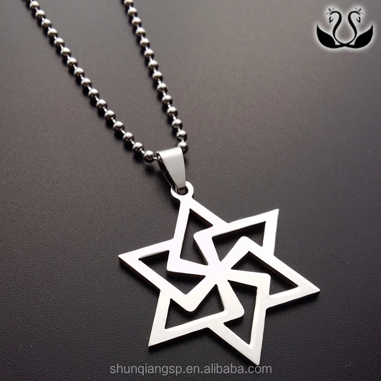 High Quality Jewish Stainless Steel Star Of David Pendant