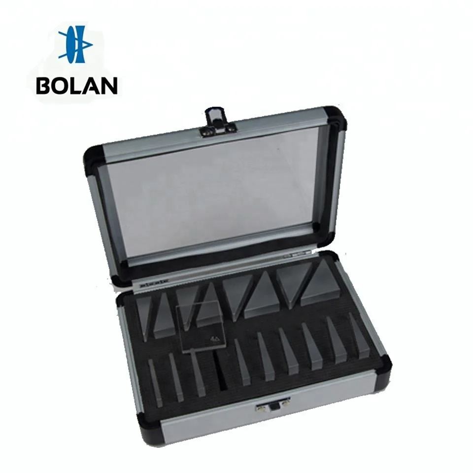 optical ophthalmic prism lens set with glass material