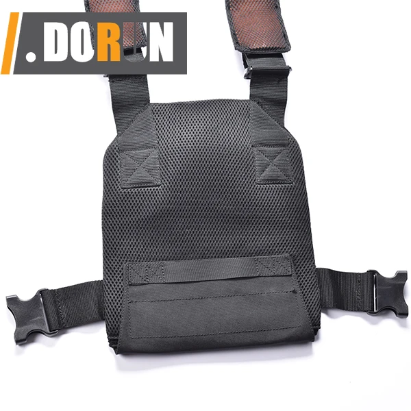 Adjustable Weighted Vest URBAN DARK by Tribe WOD, Workout Vest for Men and Women Weight Vest for 5lb 10 lb weight plate use