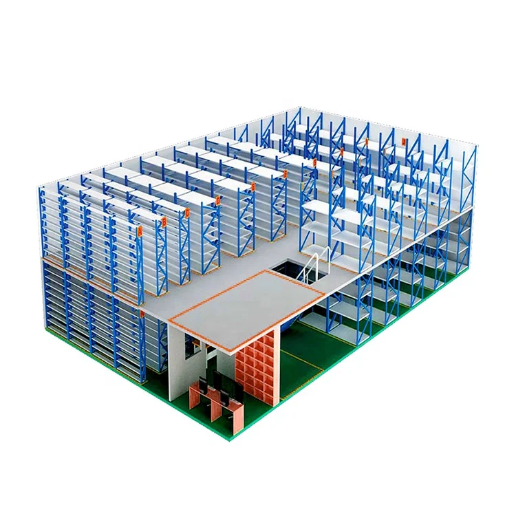 
GTY custom racking supported warehouse compact mezzanine platform shelving rack 