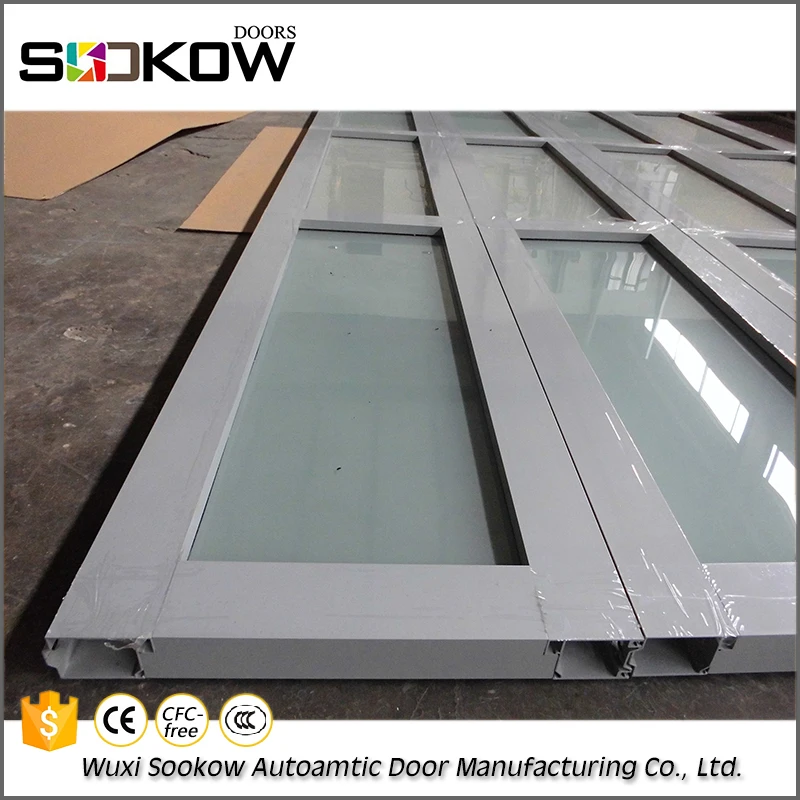 anodized aluminum transparent garage door