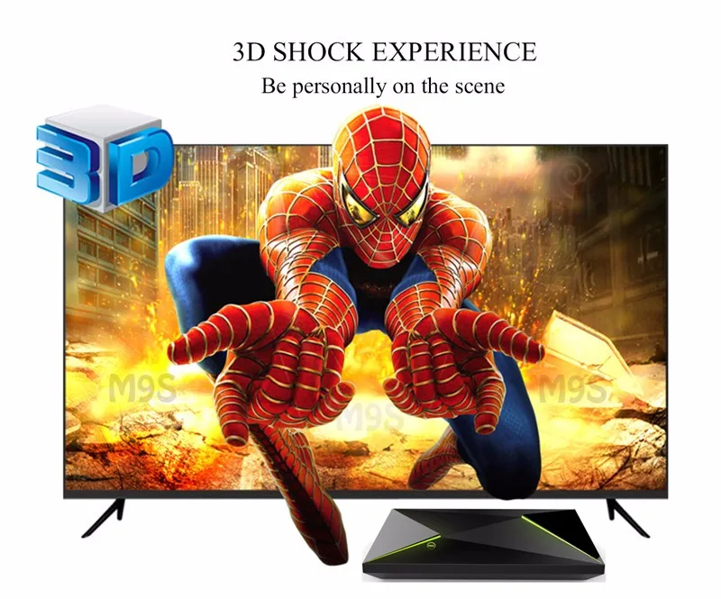 M9S Z8 Smart Android TV Box Android 6.0 S905X Quad-core UHD 4K 2GB 16GB Mini PC 1000M LAN WiFi H.265 Media Player Set top Box