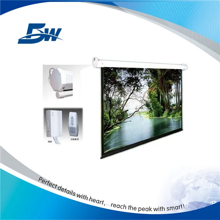 BW 4:3 Remote Control Roll Up Projection Screen/Electric Projector Screen