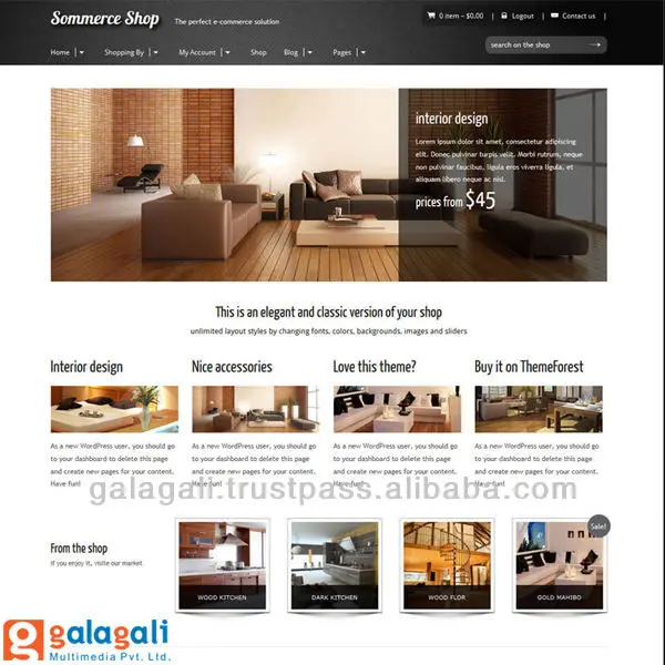 Дизайн веб-сайта и разработка корзины для покупок