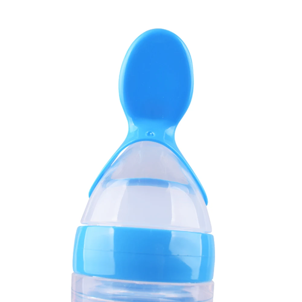 
Newborn Squirt Silicone Baby Feeding Food Bottle Dispensing Spoon 