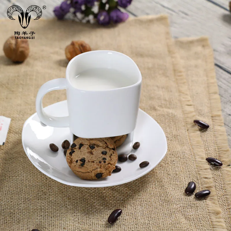 Christmas wholesale logo printed coffee mug cookie mug with cookie holder