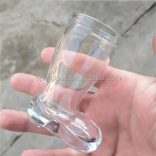 Glass Drinkware Type Wholesale Transparent Mini Boot Shape Shot Glass