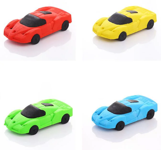 Cute Car Shape Rubber Eraser For Students