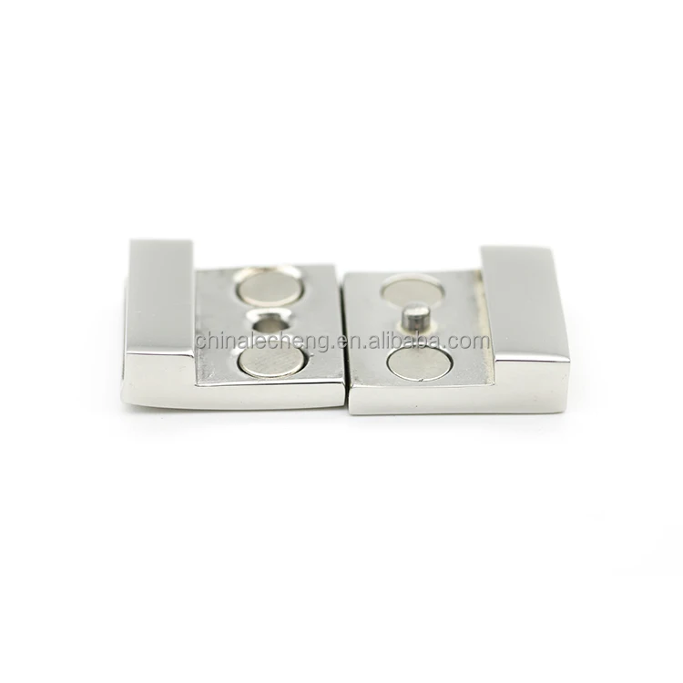 
Magnetic Clasps for Flat Leather Bracelet Making Stainless Steel Shinny Clasp 