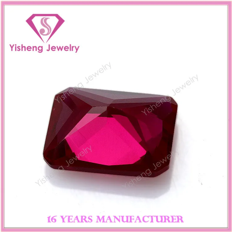 Восьмиугольный острый низ граненый драгоценный камень рубин Афганистан оптовая