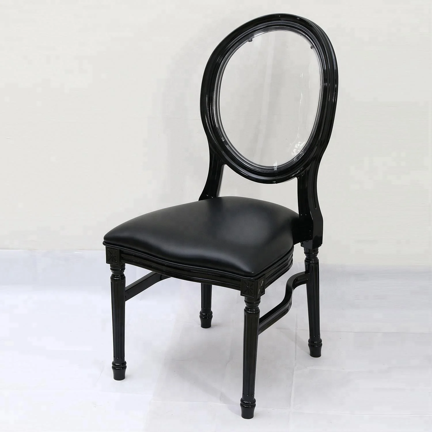 New design french banquet dinning chair louis ghost chair