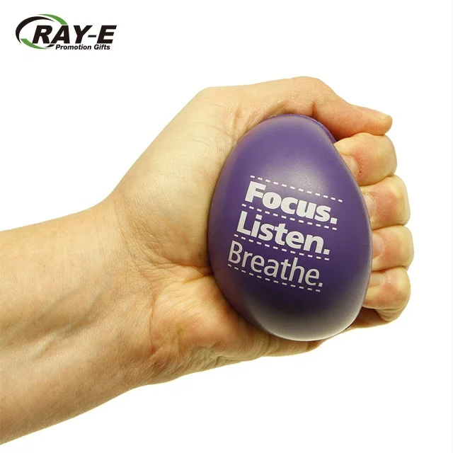 Round Stress Ball Assortment Stress Relief Toys for Kids and Adults Promo Custom Logo Printed PU Stress Ball