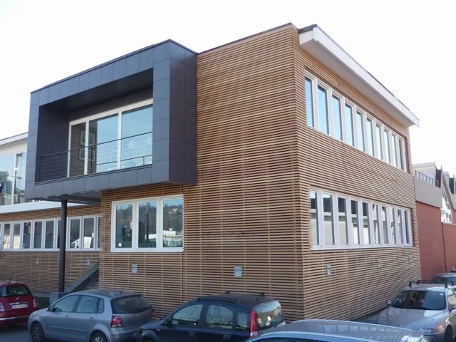 Exterior UV Resistant Solar Shading WPC Facade and Partition Wall Cladding