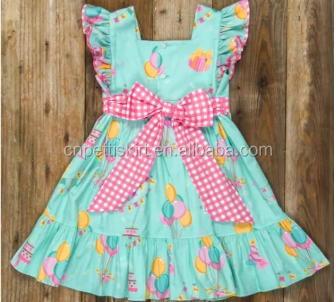 2021 best selling pretty girl party dress wholesale children clothing USA boutique cotton baby clothes