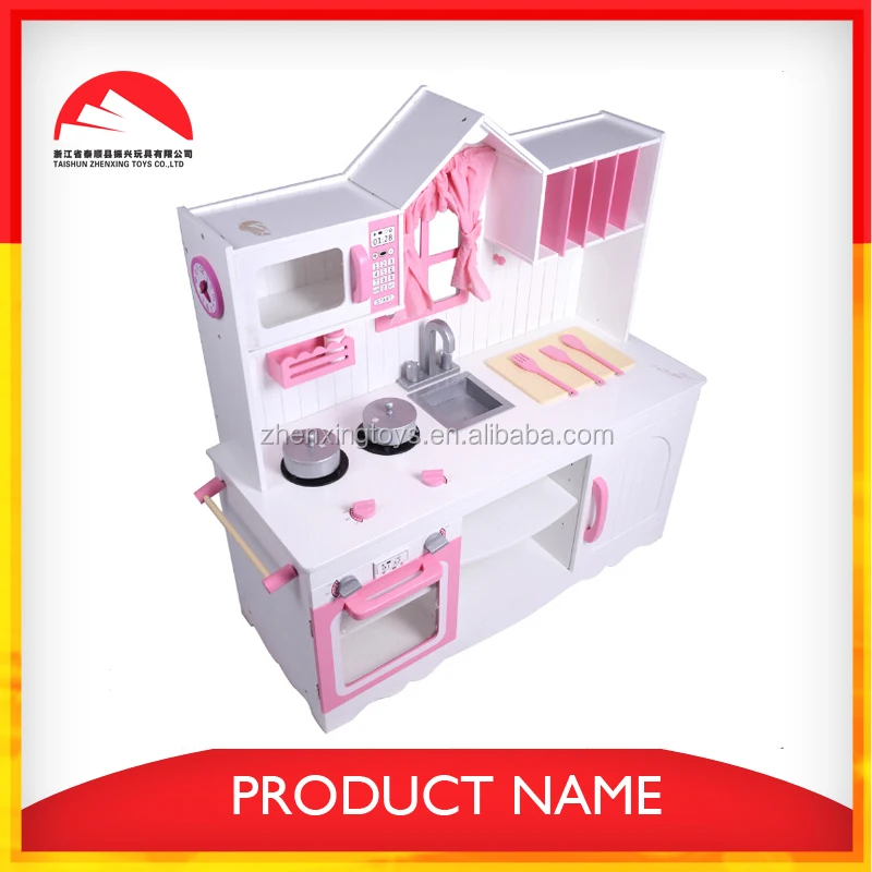 EN certificated wooden kids kitchen set play toy