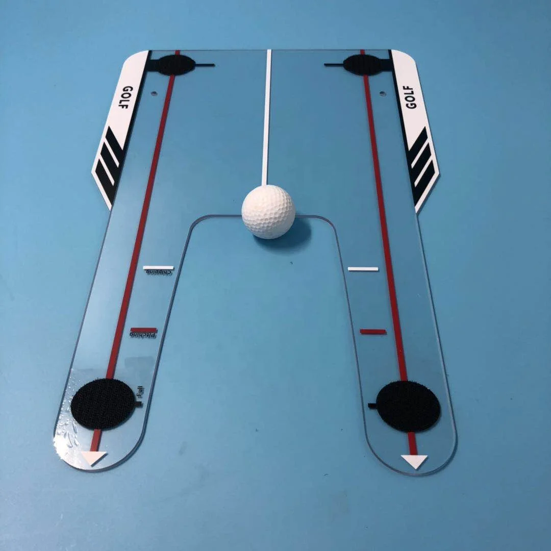 Wholesale Acrylic Material Golf Putting Mirror Alignment Training Aid Swing Trainer