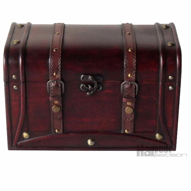 Wholesale  Treasure Chest Trunk Vintage Wooden Treasure Chest From Direct Factory