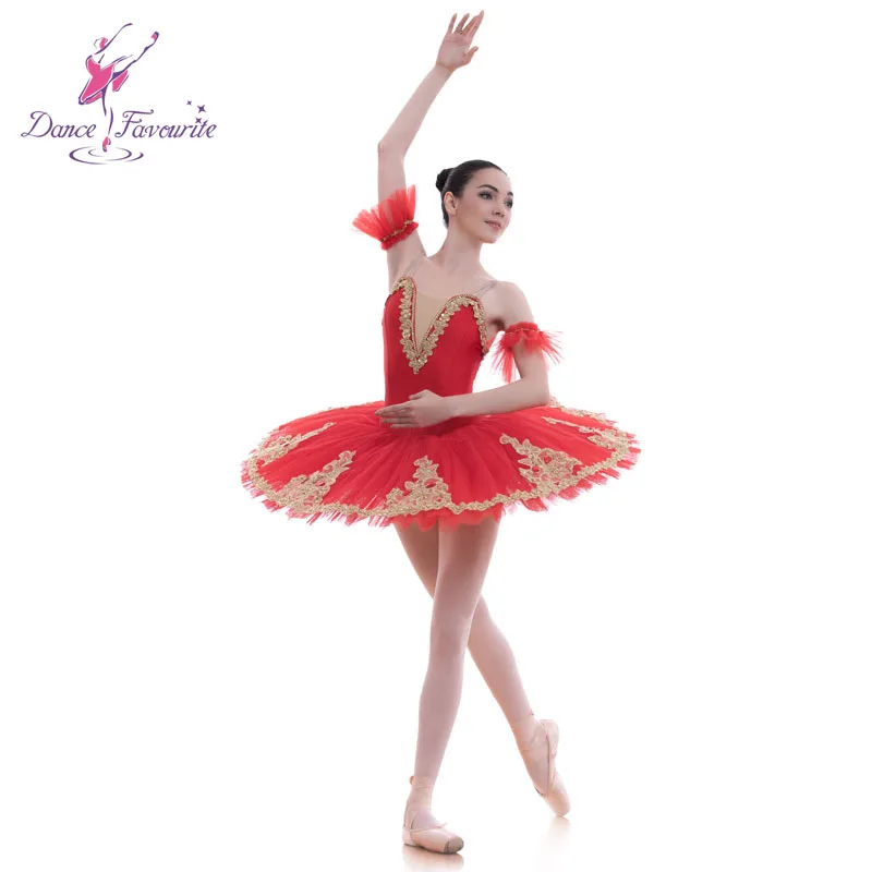 Wholesale Girls Red Professional Ballet Dance Costume Puffy Tutu Dress  BLL013
