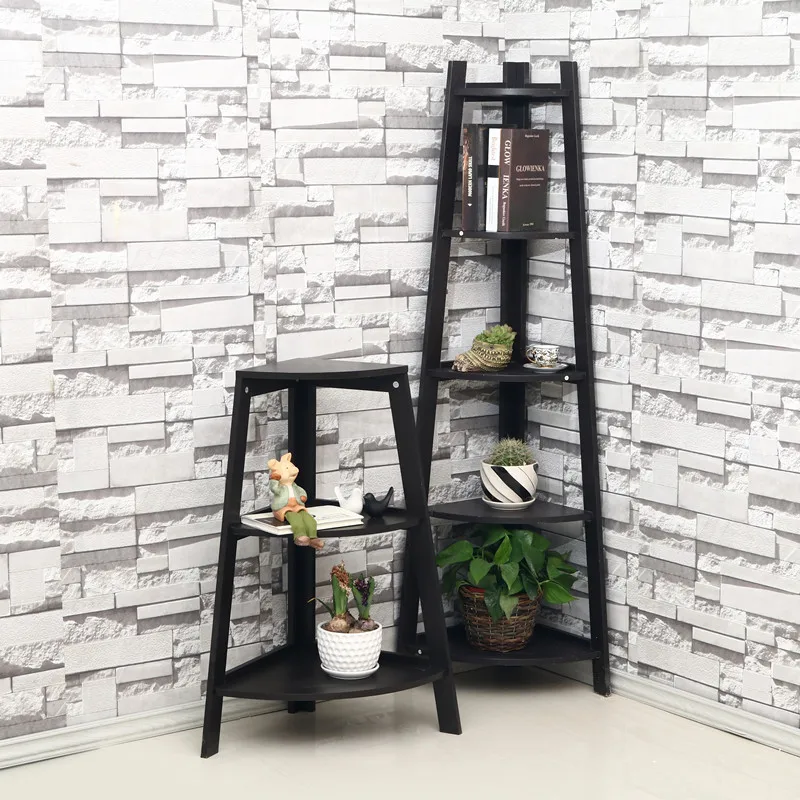 Индивидуальная демонстрационная стойка для мебели, 5 деревянных полок, винтажная угловая полка, полка с отделкой для дома или офиса