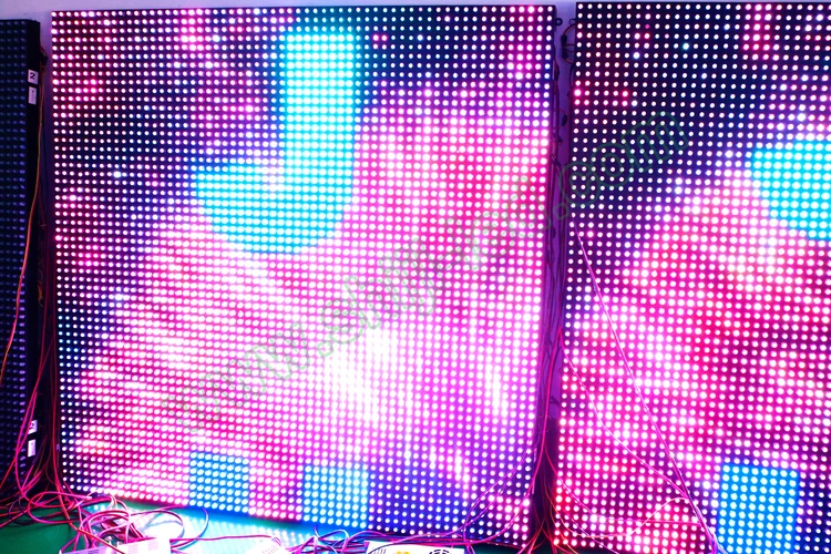 DMX flat F8 RGB led pixel light 50pcs/ string led for sign addressable 2811/dmx/2818