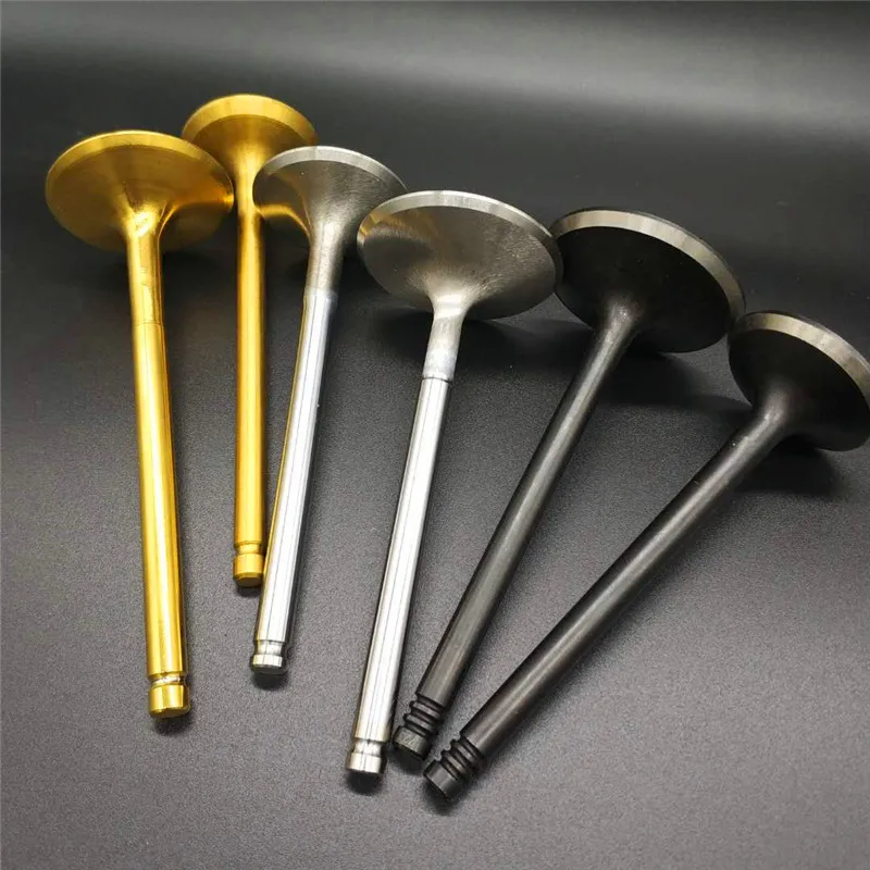 Intake exhaust engine valve For BMW S54B32 M3 E46 CSL N52 M54 S54 B32 B30 Supertech Black Nitrided Ti-retainer racing car parts