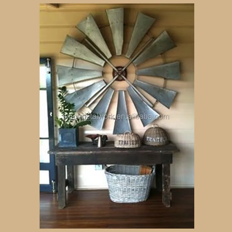 
steel farnhouse windmill fan blades rustic decorative metal large windmills 