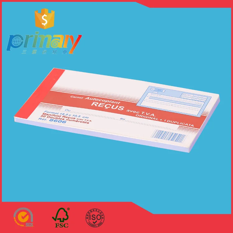 Custom Printing NCR Paper Type Receipt Invoice Noted Book For Business