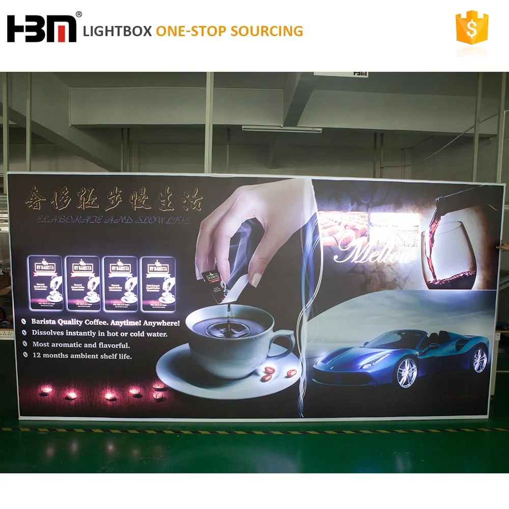 Backwall Decorations Display Ad Sign Dynamic Lightbox
