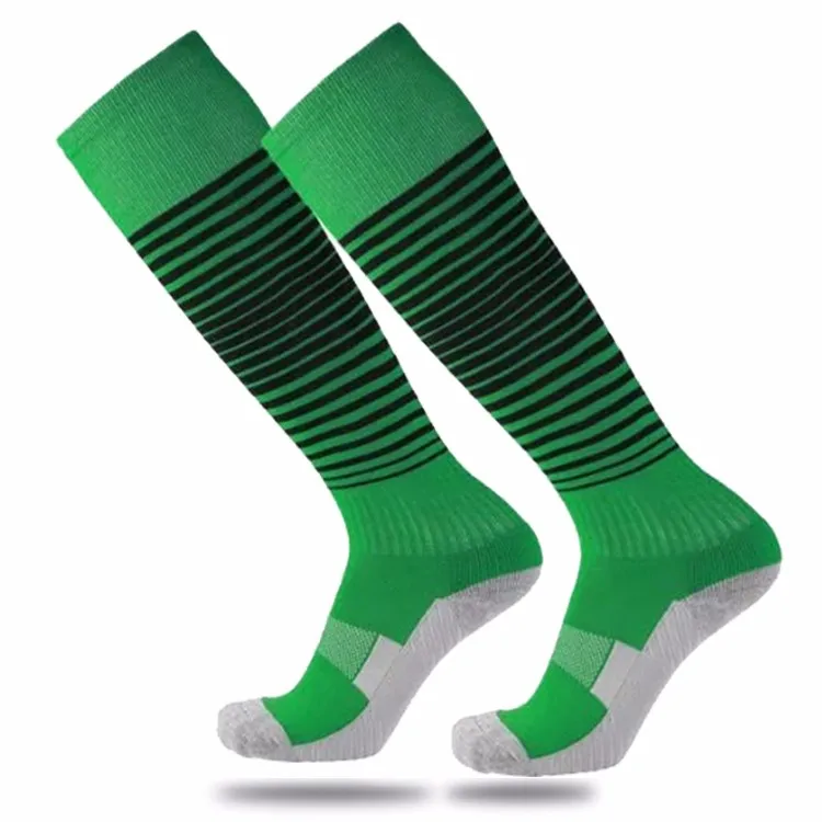 New blank thicken sole soccer team socks for football game