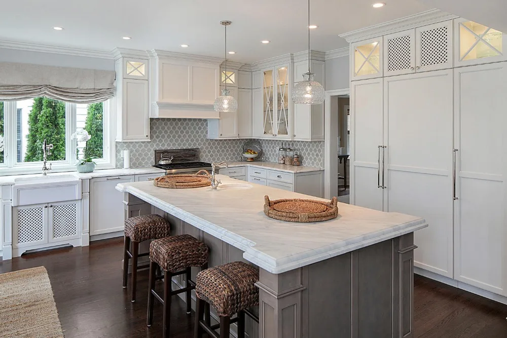 L shape modular kitchen designs from China kitchen cabinet factory design kitchen