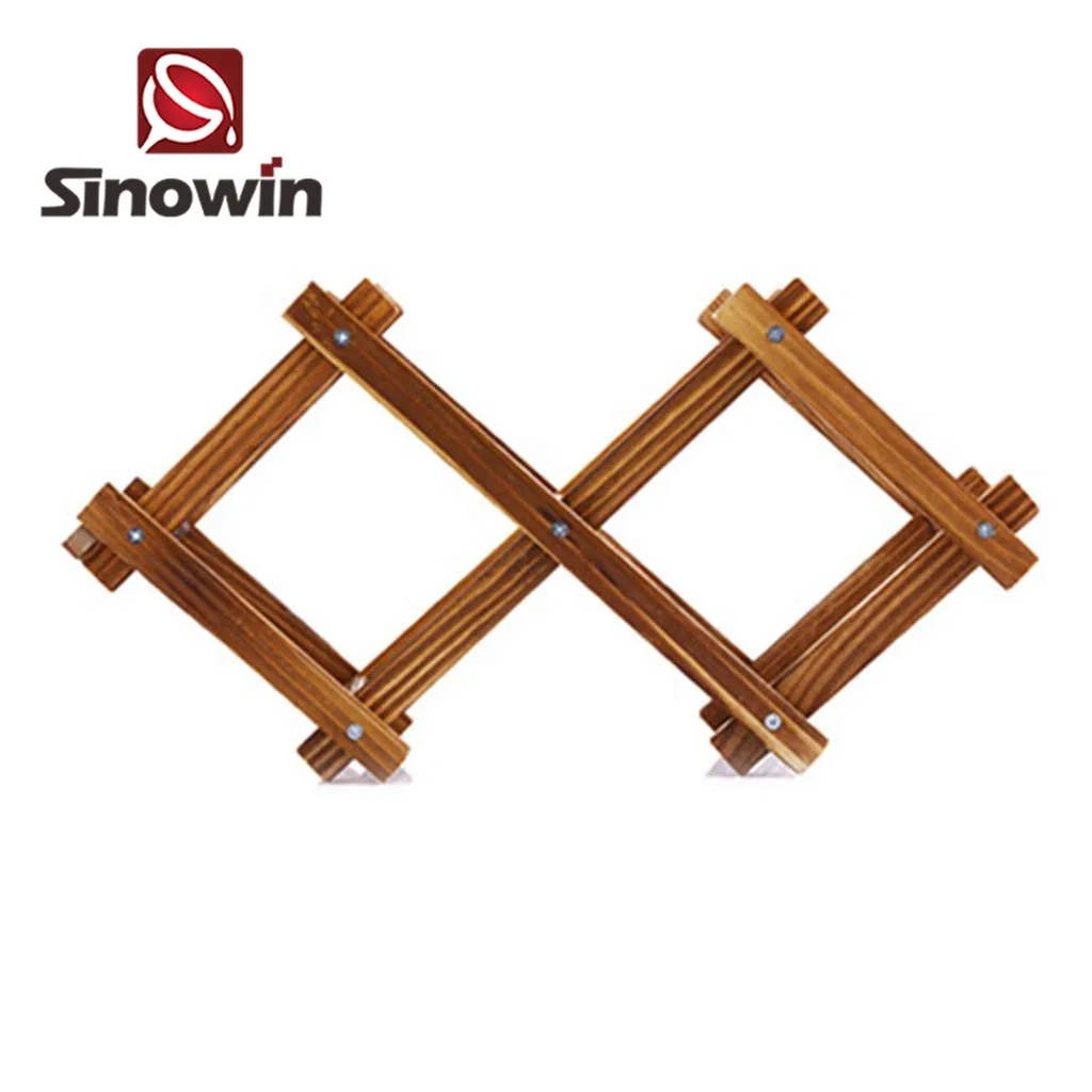Chinese factory tabletop tree wood wine rack