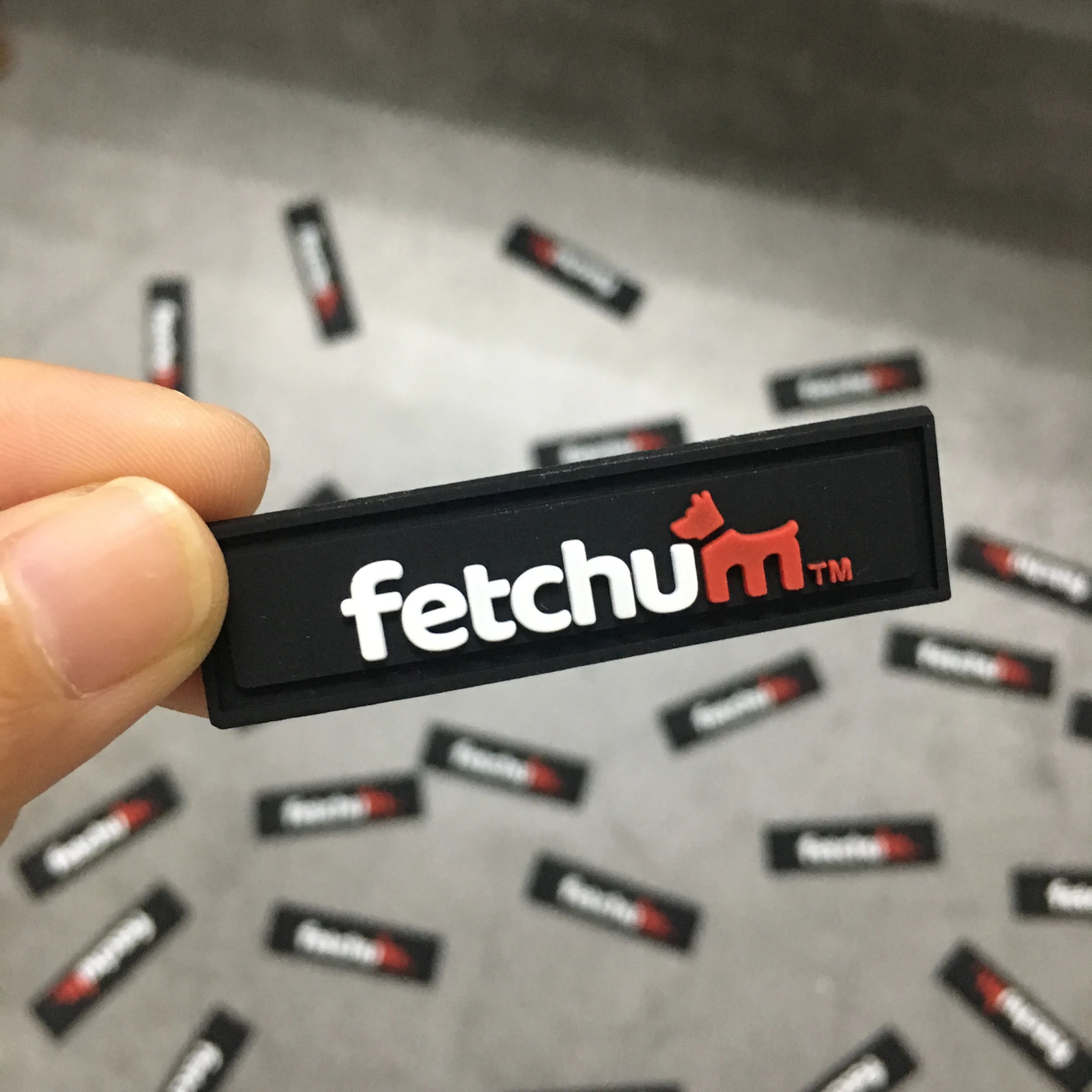 OEM Custom Silicone PVC Clothing Labels 3D Rubber Patch