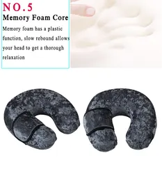 Camping Airplane Memory Foam Travel Pillow Eye Sleep Mask U Shape Travel Kit Neck Support Pillow