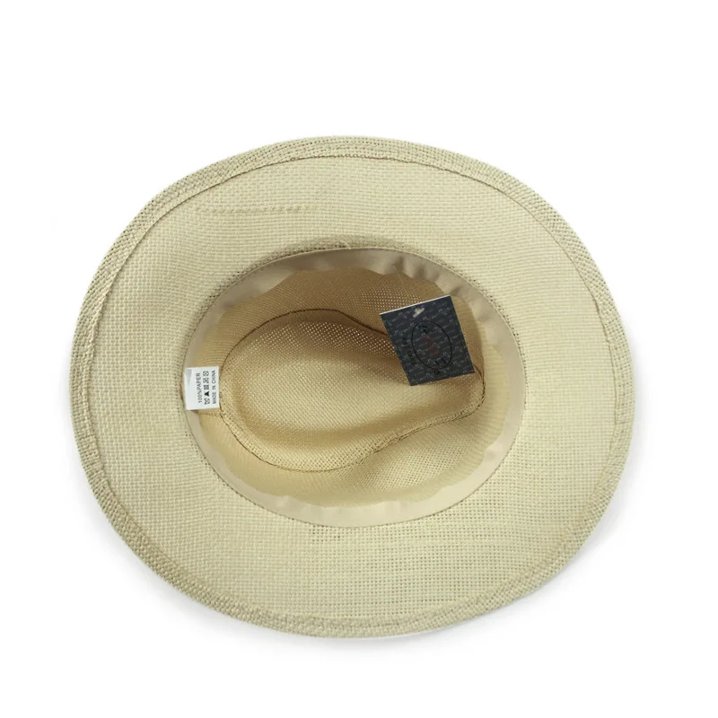 Promotional custom cheap summer beach stock panama straw hat