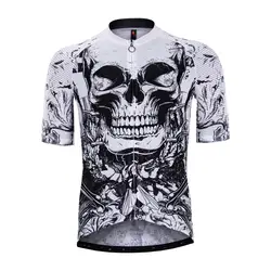 Stylish Doom Dean Grid Relaxed Fit Road Bike Short Sleeve Cycling Shirt Mens