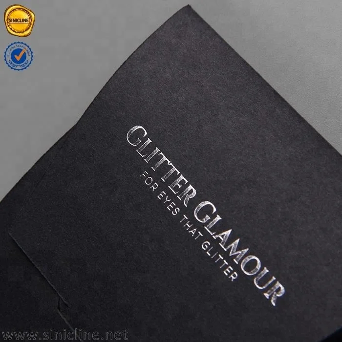 Sinicline black paper custom foldable SIM card envelope