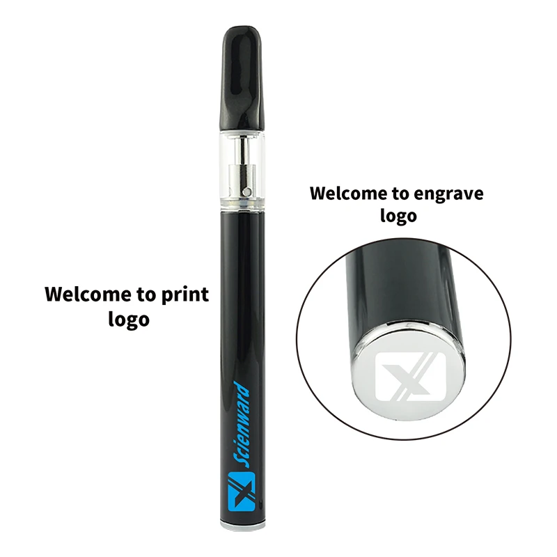 
2019 White Black Color and Metal Material Ceramic Vape Pen For Thick CBD Oil 