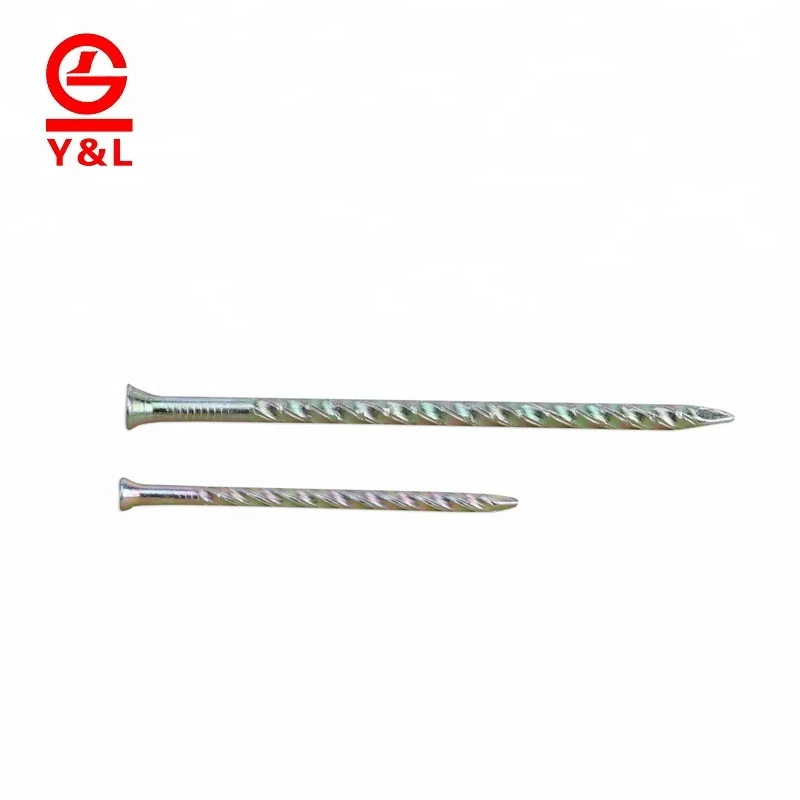 Best selling electro steel 2 galvanized Q195 flooring nails