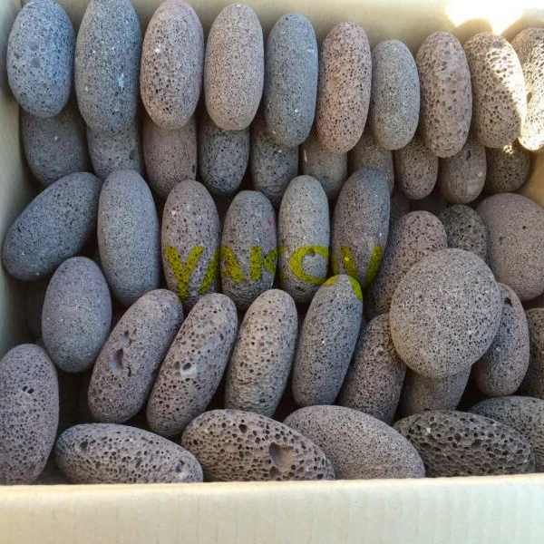  Коричневый вулканический массажный камень для ванны пемза лавовые камни