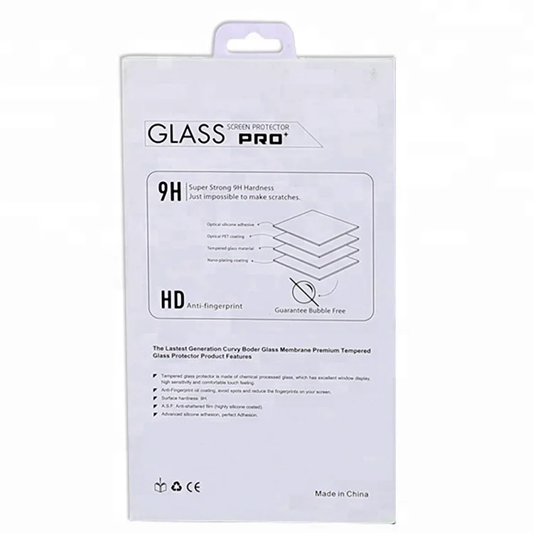 Phone Packaging Packing Mobile Retail Custom Screen Protector Pack Tempered Glass Box Package