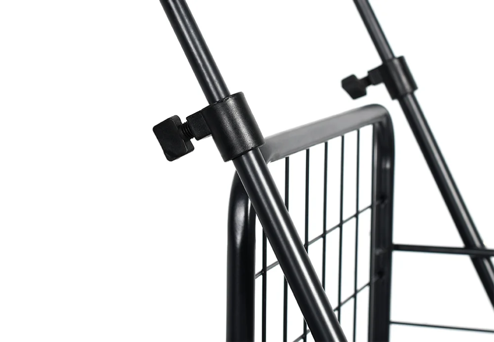 Folding Shopping trolley cart with Swivel Wheels / Grocery Cart with High Adjustable Handle