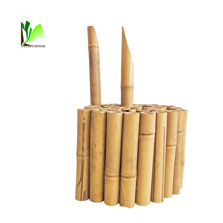 Small Rolled Garden Artificial Bamboo  Edging