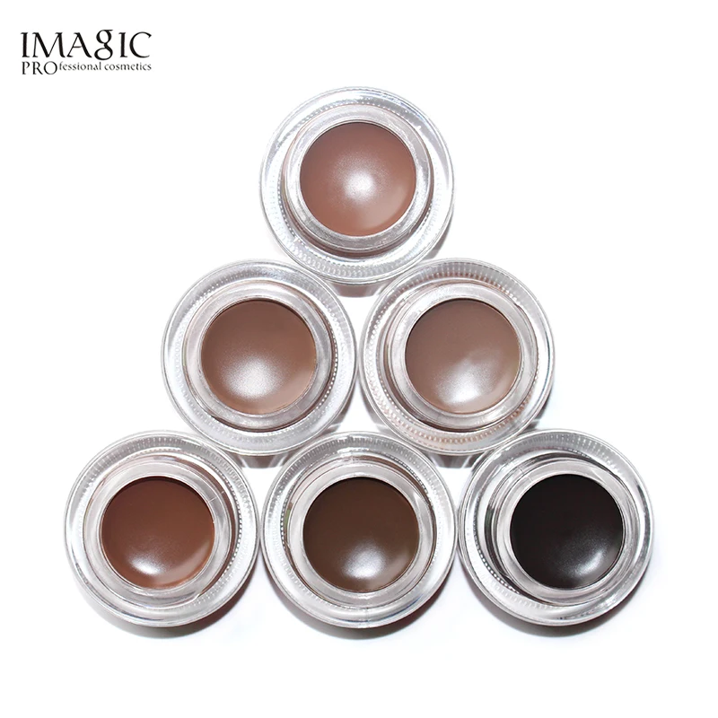 With brush smooth eyebrow cream kits black eyebrow tint gel