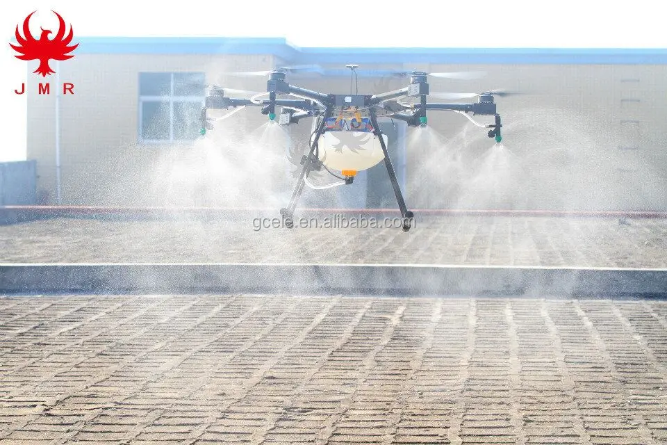 JMRRC 6-Rotor 10L Drone Profesional Remote Control Helicopter UAV Drone Hexacopter Crop Sprayer Drones With HD Camera and GPS
